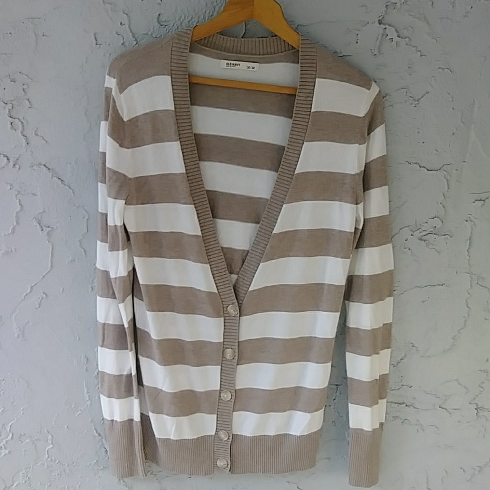 Tan & Cream Old Navy Sweater